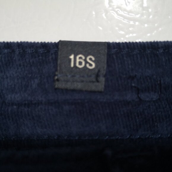 Lauren Conrad Ladies Size 16S Navy Zipper & Button Closure Soft Corduroy Pants - Picture 10 of 13